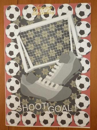 Lovely A5 Football Card by Marion West