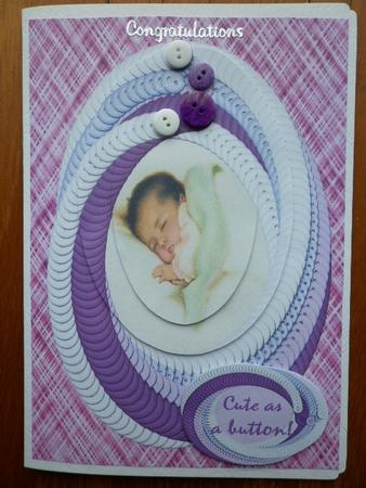Cute as a Button! Baby Girl! by Marion West