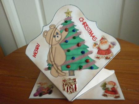 Christmas Tree and Teddy by Marion West
