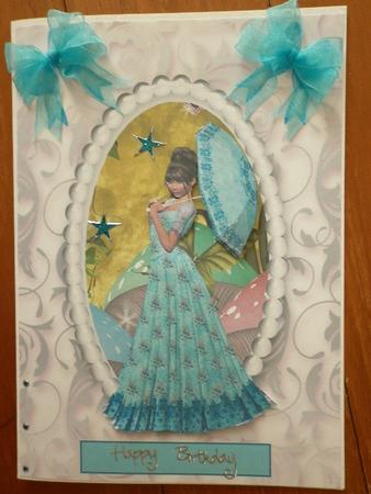 Lady in the Magic Forrest, Turquise by Marion West