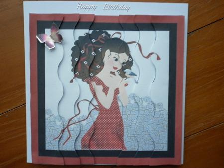 Rose Red with Bird by Marion West