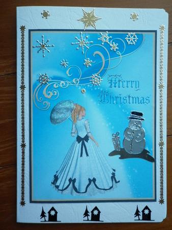 Christmas,shades of Blue by Marion West