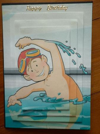 Swimmer Boy Pyramid by Marion West