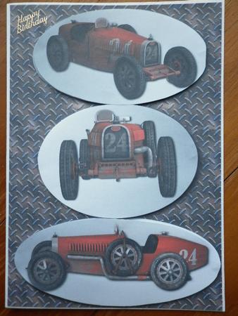 Classic 1926 Red Racing Car + Easy Layers by Marion West