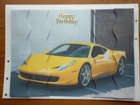 Yellow Ferrari Wavy Side Stacker by Marion West