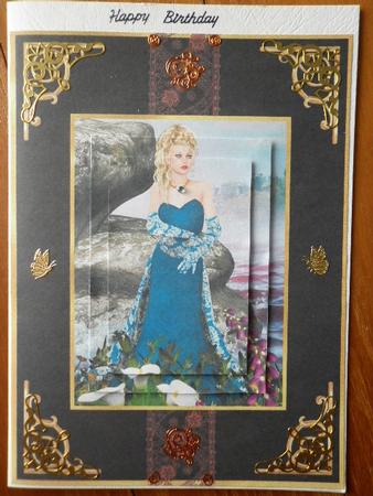 Lady in Blue Pyramage by Marion West