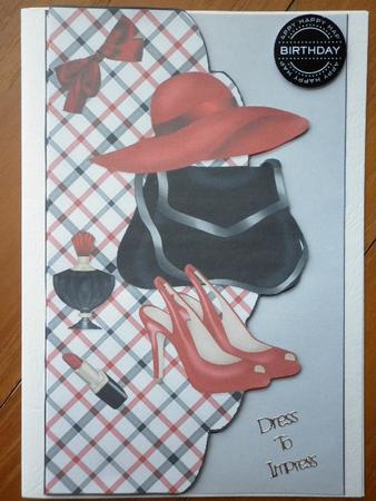 Girls Accessories Envelope Card by Marion West