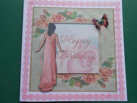 Lady Rose Happy Birthday by Marion West