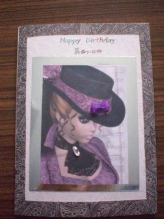 Edwardian Symphony A4 Card Front by Marion West