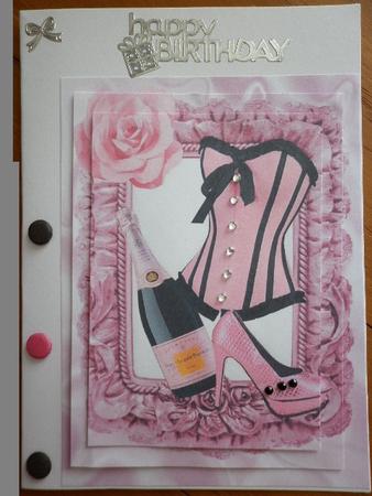 Gorgeous Pink Basque, Pink Champagne, Pyramids by Marion West