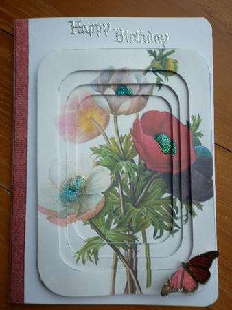 Anemones A6 Round Corner Tunnel Toppers by Marion West