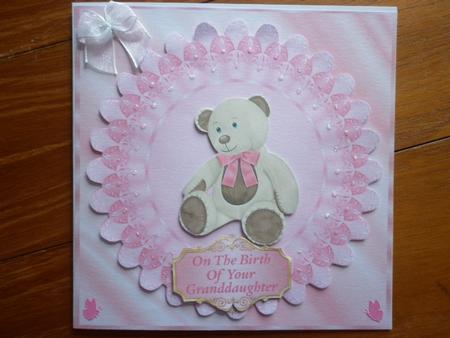 Teddy Bear - New Granddaughter by Marion West