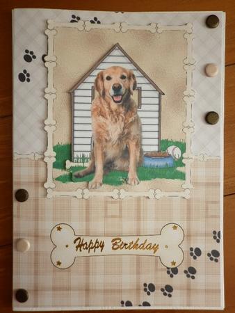 Golden Retriever Dog House Quick Card by Marion West