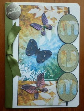 Butterfly Mum Card by Marion West
