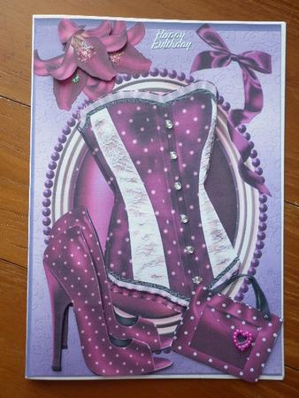 Lovely Lilac Basque and Accessory's by Marion West