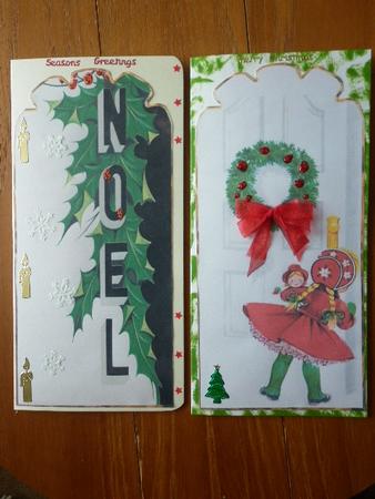 Vintage Festive Christmas Tags Cards by Marion West