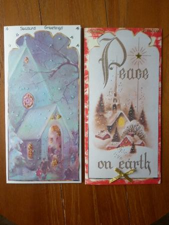 Seasons Greetings Tag Cards or Toppers by Marion West