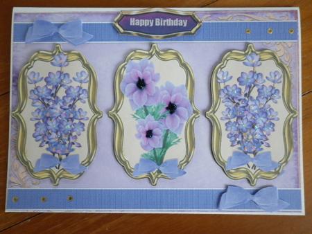 Lovely Lilac Flowers and Ribbon by Marion West