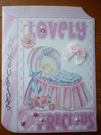 Vintage Sleepy Baby in a Crib with Her Bottle Folded Book by Marion West