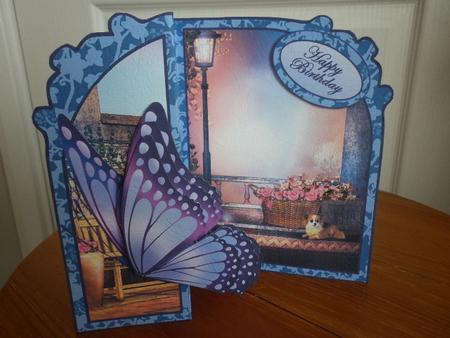 Butterfly Fold Back on the Terrace by Marion West