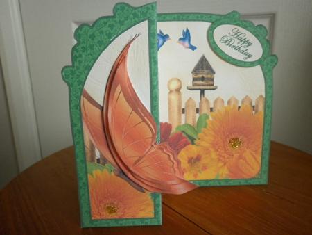 Butterfly Fold Back Mini Kit autumn Flowers by Marion West