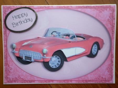 Hot Pink Chevrolet Corvette by Marion West