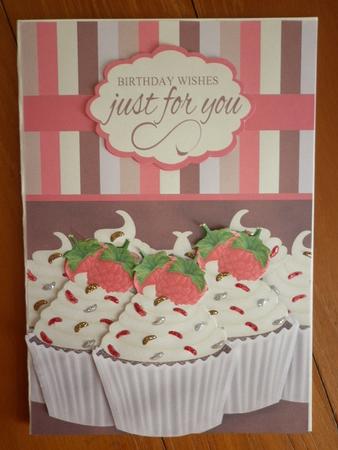 Cupcake Birthday Greeting Card by Marion West