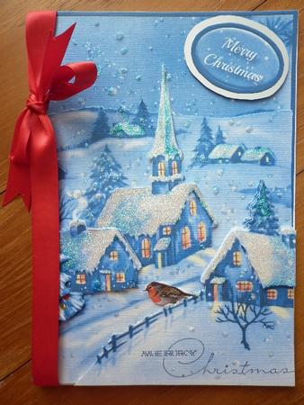 Snowy Village A5 Decoupage Ink-saving Mini Kit by Marion West