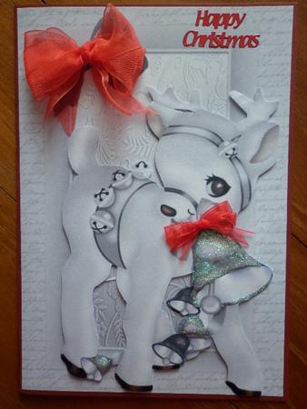 Lovely Silver Reindeer by Marion West