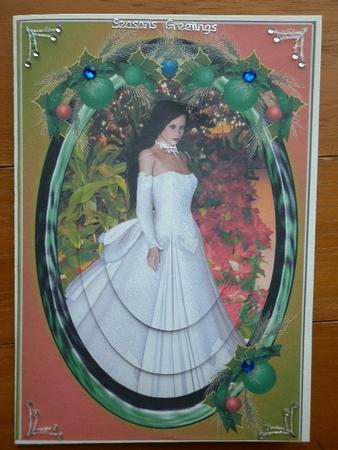 Christmas Lady in White by Marion West