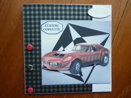 Custom Corvette on Abstract & Easy Imitation Pyramid Layers by Marion West