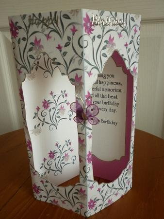 Tower Card - Purple Flowers by Marion West