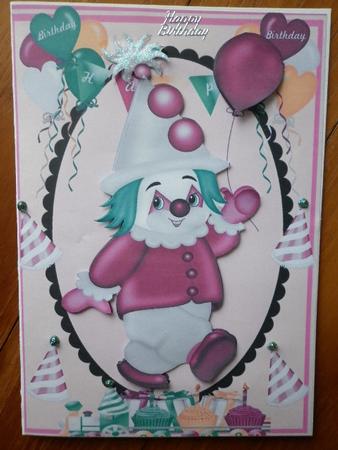 Lovely Cute Girl Clown by Marion West
