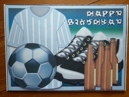 Football and Beer 4 by Marion West