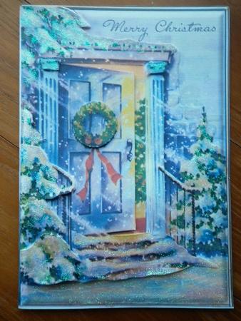 Christmas Doorstep A5 Quick Card Ink-saving Mini Kit by Marion West