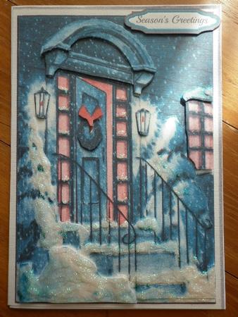 Christmas Door A5 Quick Card Ink-saving Mini Kit by Marion West