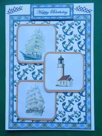 Three Squares - Rope and Anchor by Marion West