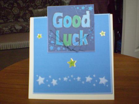 Good Luck Easy Over the Edge Card N Spiral Pyramid by Marion West