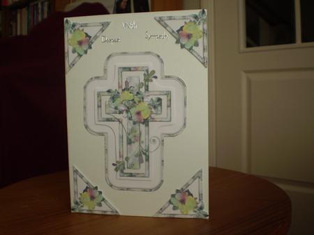 Floral Cross Pyramid by Marion West