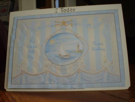 For a Special Little Boy Wavy Corner Stacker by Marion West