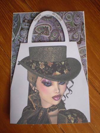 Past Times Handbag Card by Marion West