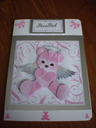 Pink Angel Teddy Step by Step Decoupage Mix N Match by Marion West