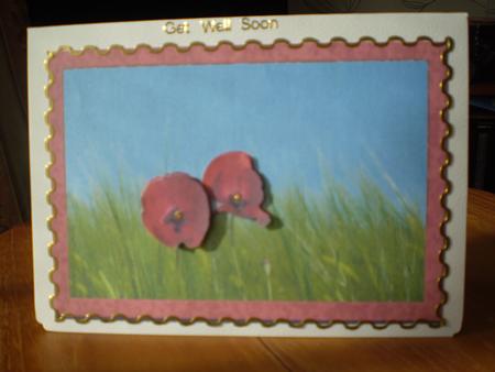 French Poppies Card Fronts & 3D by Marion West