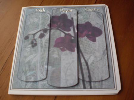 Purple Orchid Condolence Panel Card by Marion West
