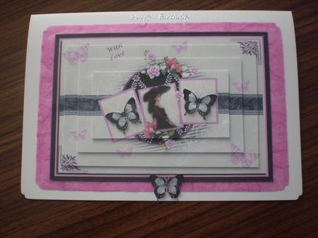 Beauty Framed Pyramid Card by Marion West