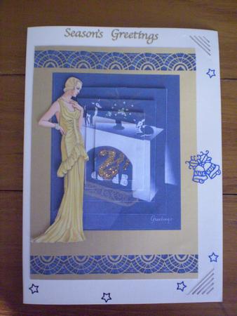 Art Deco Lady by Fireside Pyramid by Marion West