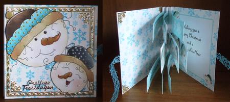 Polka Dot Snowmen Flag Book by Marjo Reints