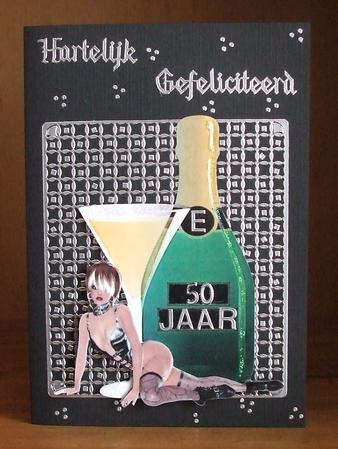 18th or 21st Sexy Woman with Champagne by Marjo Reints