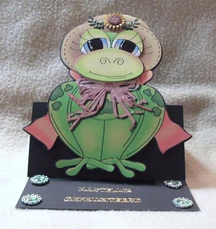 Frog Flip-up Card by Marjo Reints