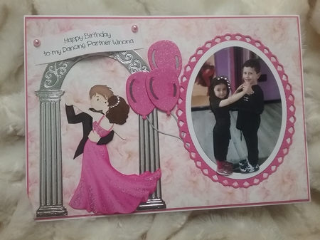 Dance with Me Tonight Card Front and Decoupage by MARLENE FENECH POLIDANO